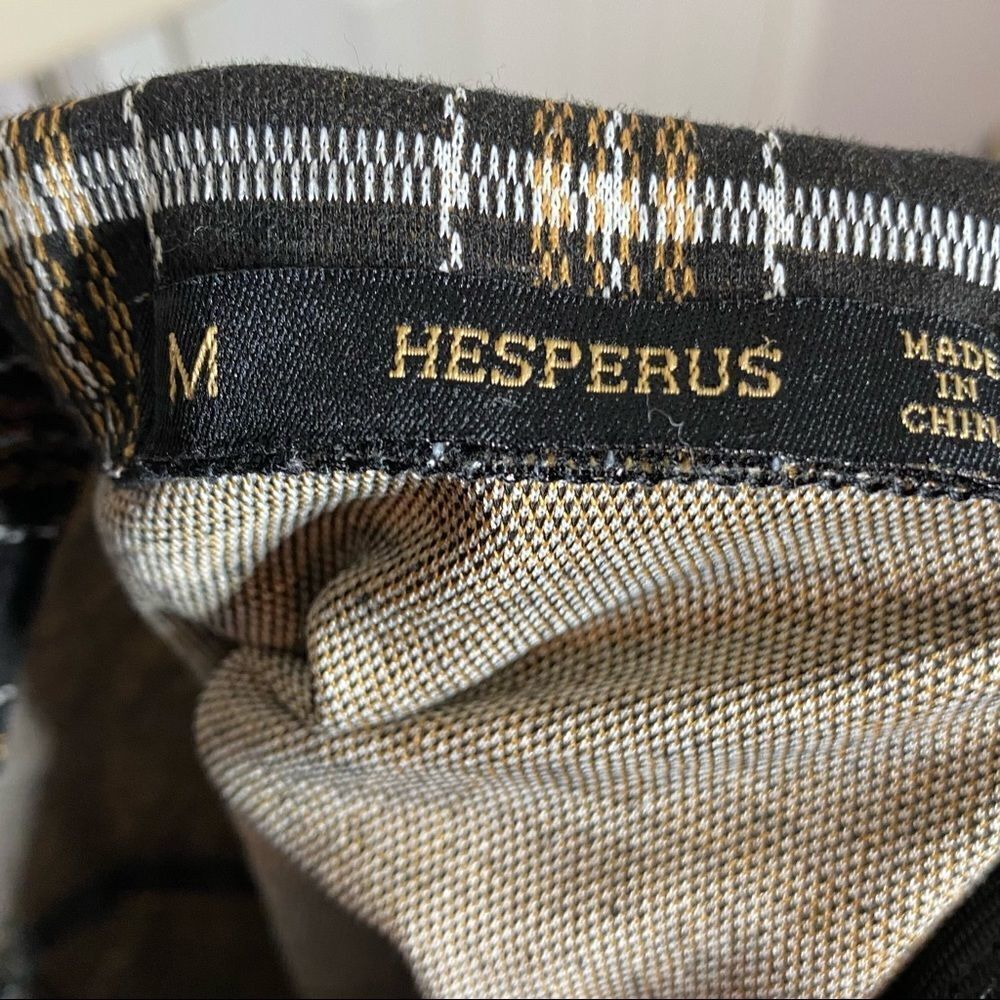 Hesperus Plaid Mini Skirt Size Medium Black Tan - Picture 7 of 8